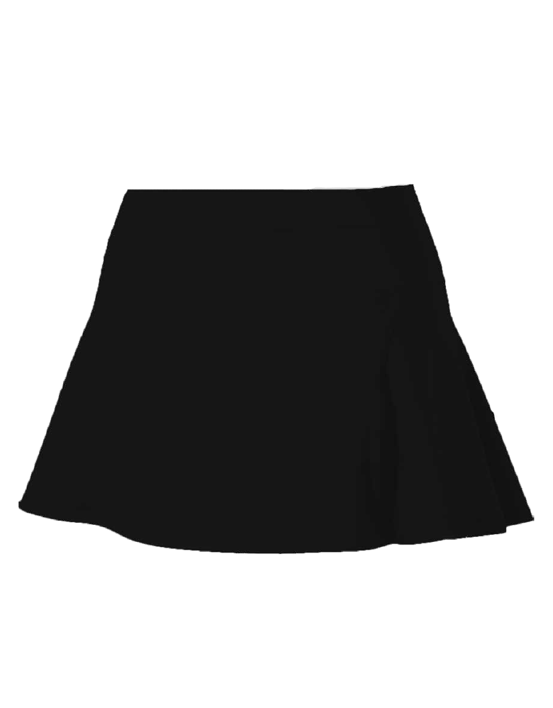 Falda c/Short Deportiva Infantil - Negro
