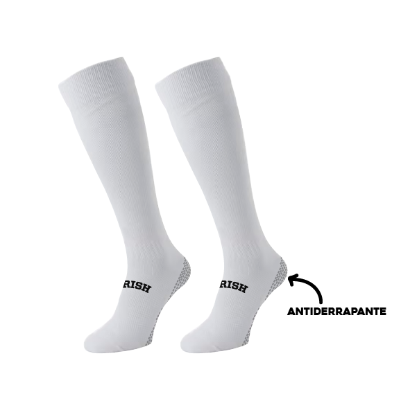 Calcetas de Juego Fútbol Antiderrapante - Blancas